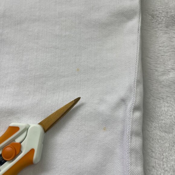 Kut From The Kloth Catherine Boyfriend Jeans Women's Size 14 White Cotton Denim - Picture 7 of 14